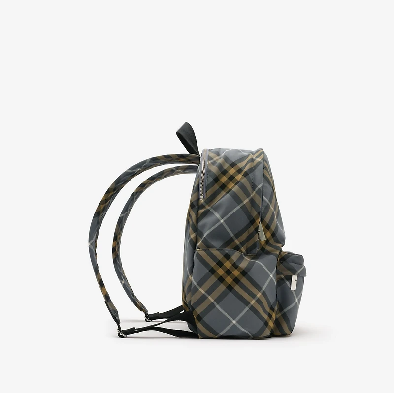Small Check Backpack in Wave blue - Men, Technical | Burberry® Official