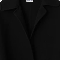 Cashmere Wrap Coat in Black - Women | Burberry® Official