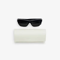 Inlaid Check Cat-eye Sunglasses​ in Black - Women | Burberry® Official