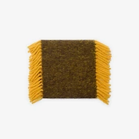 Alpaca Wool Blend Happy Scarf in Crown yellow/treacle brown | Burberry® Official