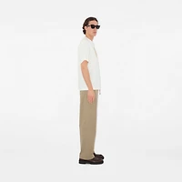 B Crest Cotton T-shirt in Chalk - Men | Burberry® Official