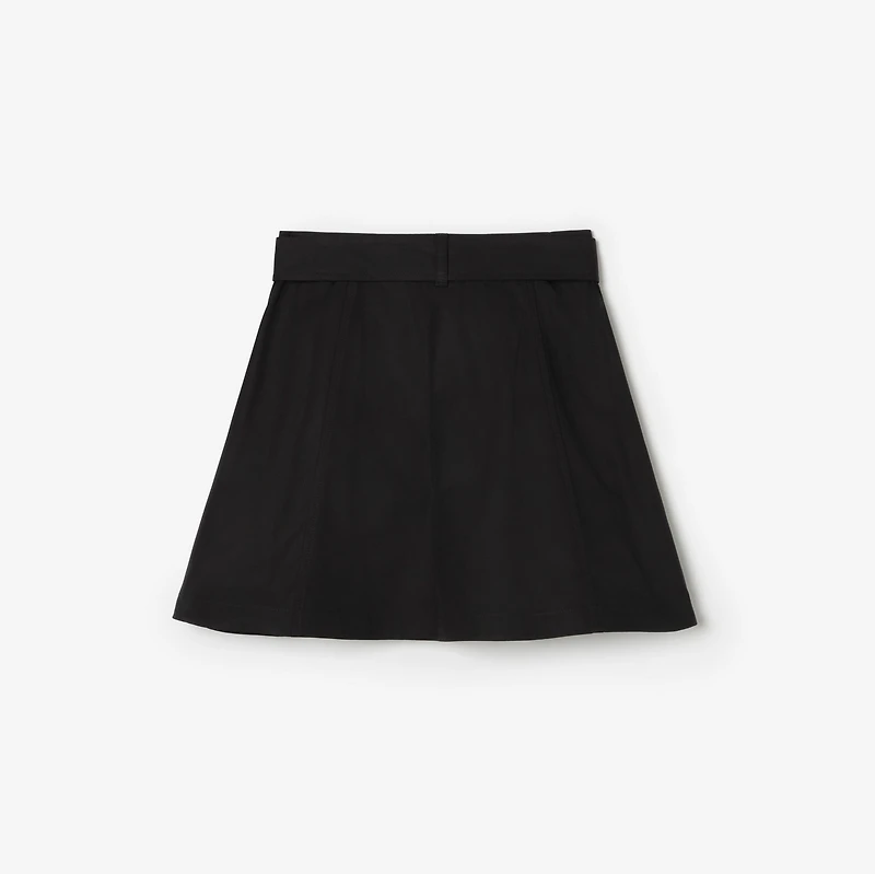 Cotton Trench Skirt in Black | Burberry® Official