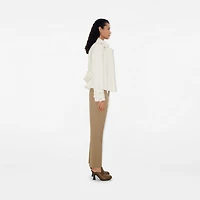 Wool Tailored Trousers in Puddle - Women | Burberry® Official