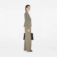 Wool Tailored Jacket in Olive drab - Women | Burberry® Official