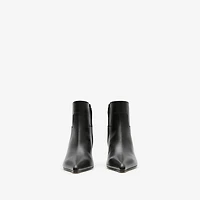 Leather Cameo Ankle Boots​ in Black - Women | Burberry® Official