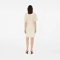 Check Cotton Shirt Dress in Magnolia - Women | Burberry® Official