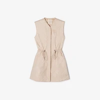 Quilted Nylon Walby Warmer in Stone beige - Women | Burberry® Official