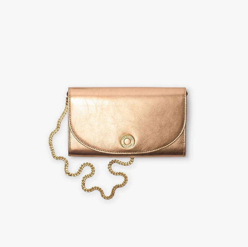 Chain Strap Wallet in Trumpet - Women | Burberry® Official