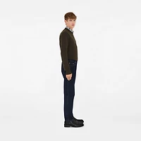 Slim Fit Jeans in Indigo blue - Men, Cotton | Burberry® Official