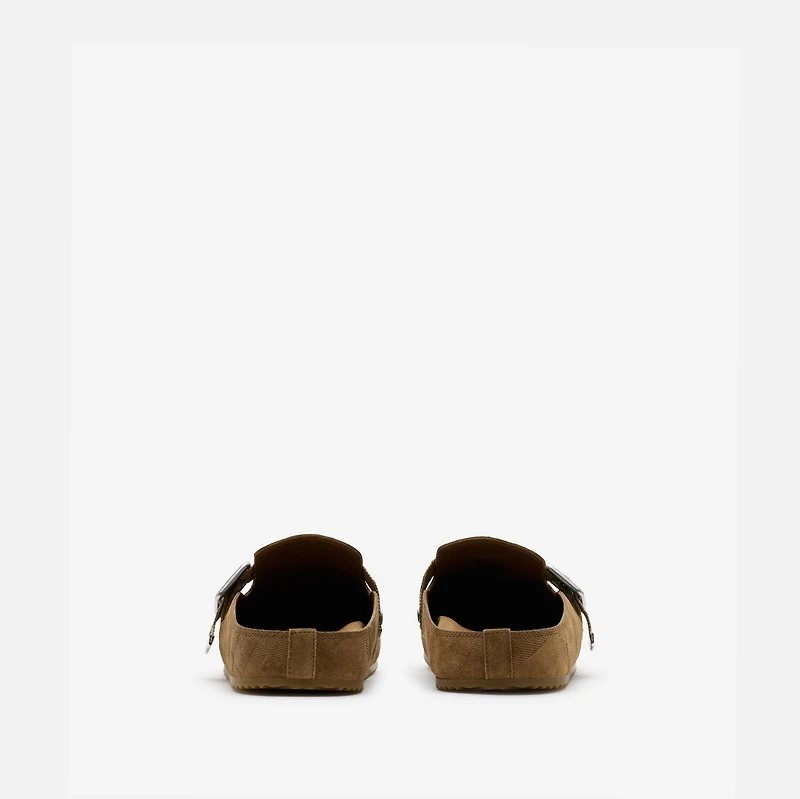 Check Suede Urchin Clogs - Women | Burberry® Official