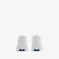 Leather Box Sneakers in White - Men | Burberry® Official