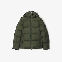 Detachable Sleeve Puffer Jacket in Shale green - Men | Burberry® Official