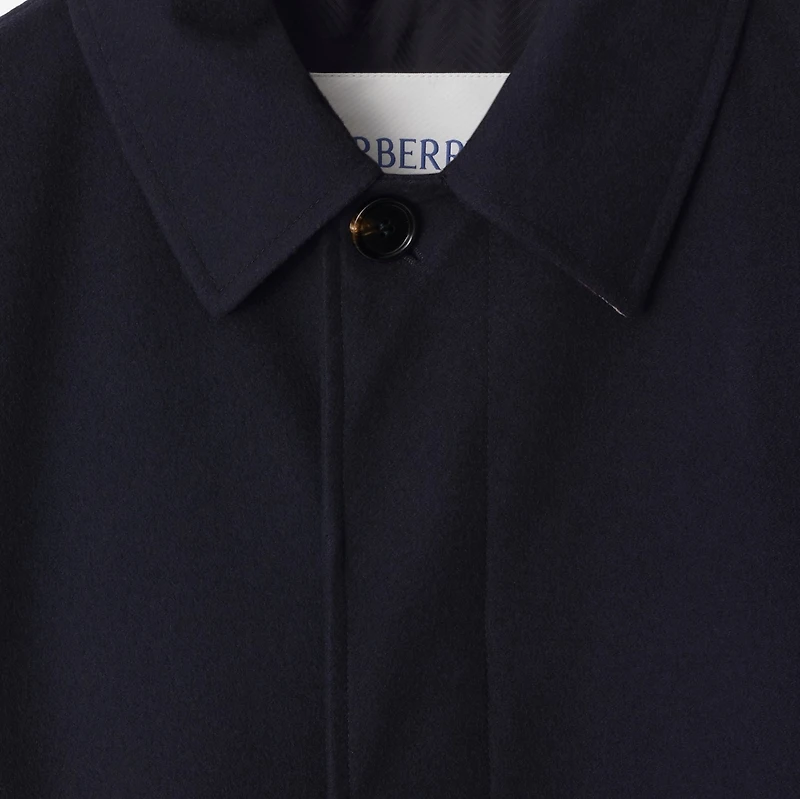 Mid-length Cashmere Car Coat in Navy - Men | Burberry® Official