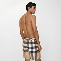 Check Swim Shorts in Archive beige - Men, Nylon | Burberry® Official