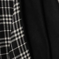 Reversible Check Wool Cape in Black/calico | Burberry® Official