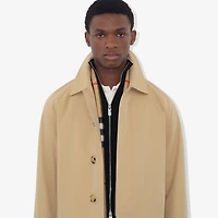 Mid-length Camden Heritage Car Coat in Honey - Men, Cotton Gabardine | Burberry® Official