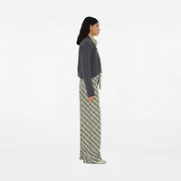 Check Cotton Pyjama Trousers in Husk - Women | Burberry® Official
