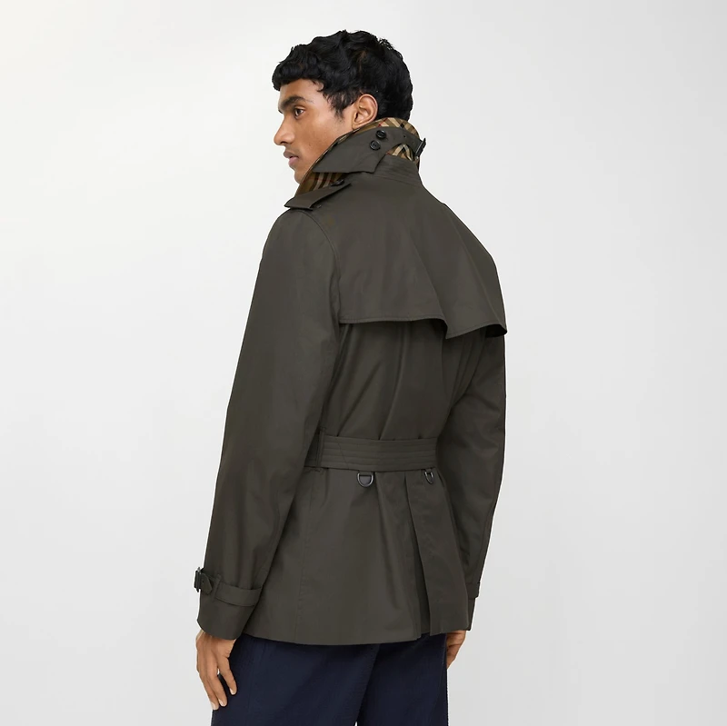 Extra-short Tropical Gabardine Kensington Trench Coat in Graphite grey - Men | Burberry® Official