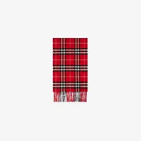 Check Cashmere Scarf in Poppy - Children | Burberry® Official