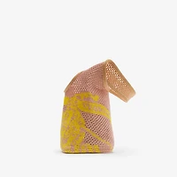 Small EKD Crochet Bag in Pink/yellow - Women, Nylon, Technical | Burberry® Official
