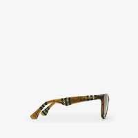 Check Square Sunglasses in Light sand beige - Children | Burberry® Official