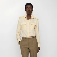 Thin Reversible Check Knight Stamp Belt​ in Sand/peat/gold - Women, Cotton, Linen | Burberry® Official