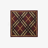 Watercolour Check Silk Scarf in Vineyard red | Burberry® Official