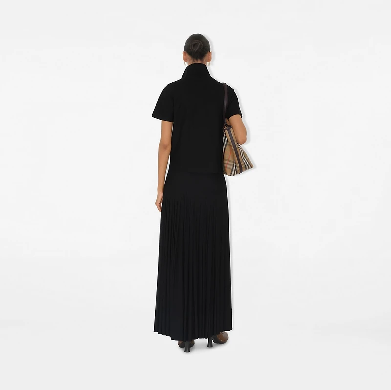 Cotton Polo Shirt in Black - Women | Burberry® Official