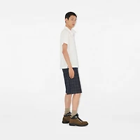 B Heart Cotton Polo Shirt in Chalk white - Men | Burberry® Official