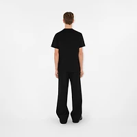 Cotton T-shirt in Black - Men | Burberry® Official