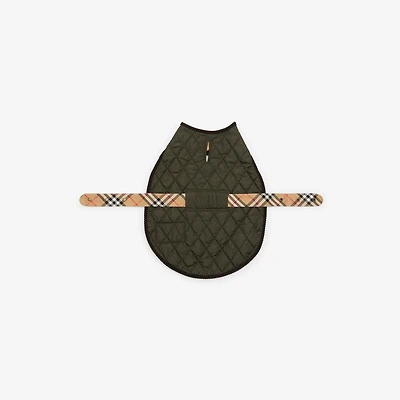 Quilted Nylon Dog Coat in Shale green | Burberry® Official