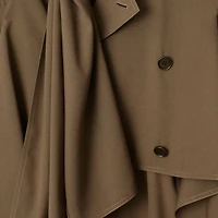 Long Silk Scarf Trench Coat in Stoat - Women | Burberry® Official