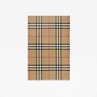 Wide Check Wool Silk Scarf in Archive beige | Burberry® Official