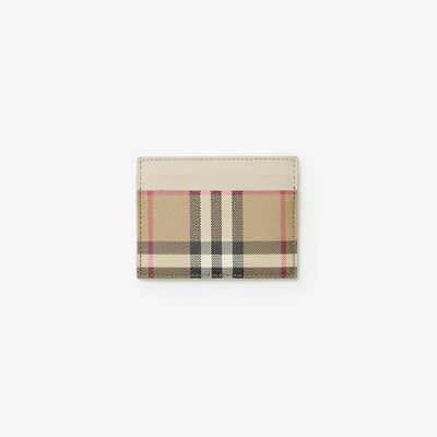 Check Card Case in Archive beige/soap beige - Women, Technical, Cotton | Burberry® Official