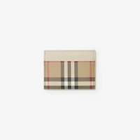 Check Card Case in Archive beige/soap beige - Women, Technical, Cotton | Burberry® Official