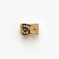 Shield Infinity Ring in Gold/clear - Women | Burberry® Official