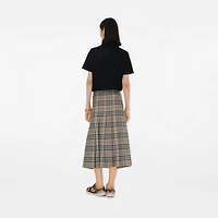 B Heart Cotton Polo Shirt in Black - Women | Burberry® Official