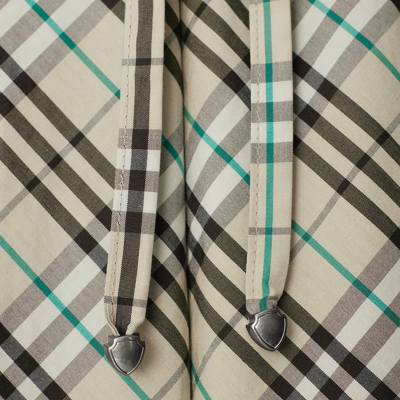 Check Cotton Pyjama Trousers in Husk - Women | Burberry® Official