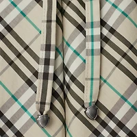 Check Cotton Pyjama Trousers in Husk - Women | Burberry® Official