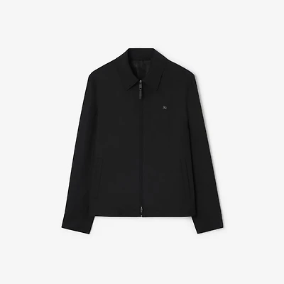 Wool Bloomsbury Track Jacket in Black - Men | Burberry® Official