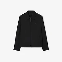 Wool Bloomsbury Track Jacket in Black - Men | Burberry® Official