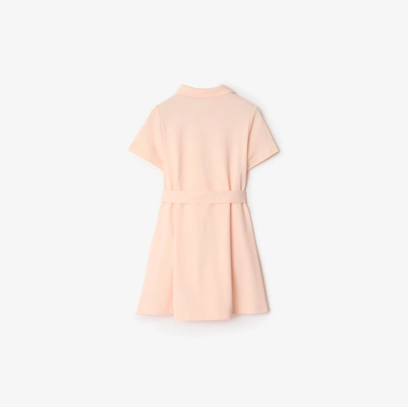Cotton Polo Shirt Dress in Shell | Burberry® Official