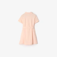 Cotton Polo Shirt Dress in Shell | Burberry® Official