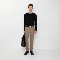 Cotton Chinos in Clay brown - Men | Burberry® Official