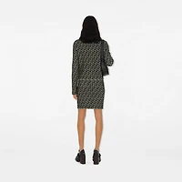 B Charm Wool Blend Skirt in Black - Women | Burberry® Official