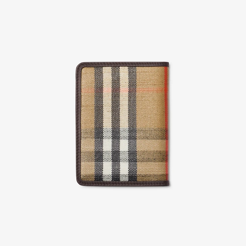 Highlands Passport Holder in Sand - Women | Burberry® Official