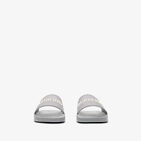 Logo Slides in Marble grey/dove beige - Men | Burberry® Official
