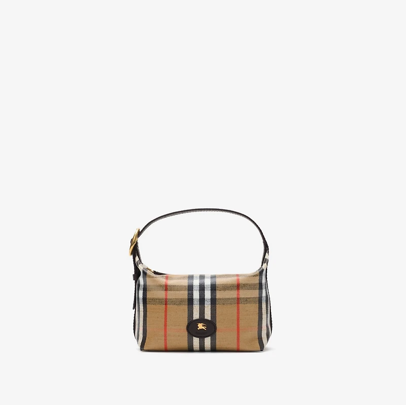 Mini Highlands Duffle Bag in Sand beige - Women | Burberry® Official