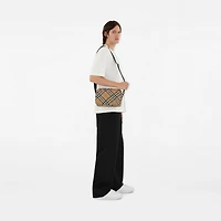 Check Crossbody Bag​ in Sand - Men, Nylon | Burberry® Official