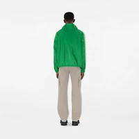 Checker-tape Nylon Hooded Jacket in Caterpillar green - Men | Burberry® Official